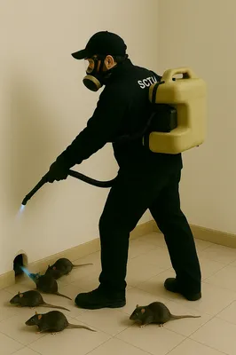 Imagen de un técnico especializado dentro de una vivienda demostrando cómo exterminar plaga de ratas con métodos prácticos y confiables.