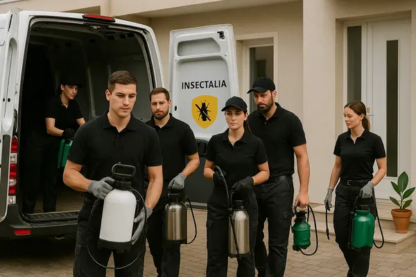 Observa cómo nuestro equipo demuestra qué es control de plagas con preparación profesional y responsable. Nuestro equipo descargando equipos necesarios para fumigación, mostrando qué es control de plagas de manera organizada y profesional.
