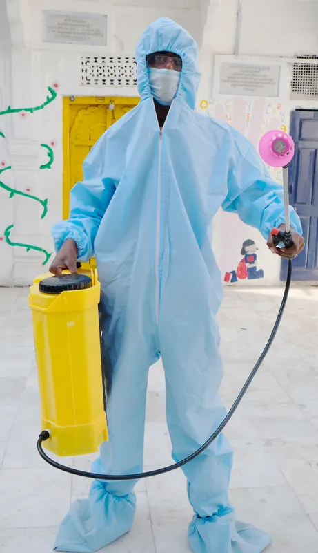 Imagen ilustrativa de una fumigación de pulgas realizada de forma segura para conservar áreas ordenadas, agradables y seguras.