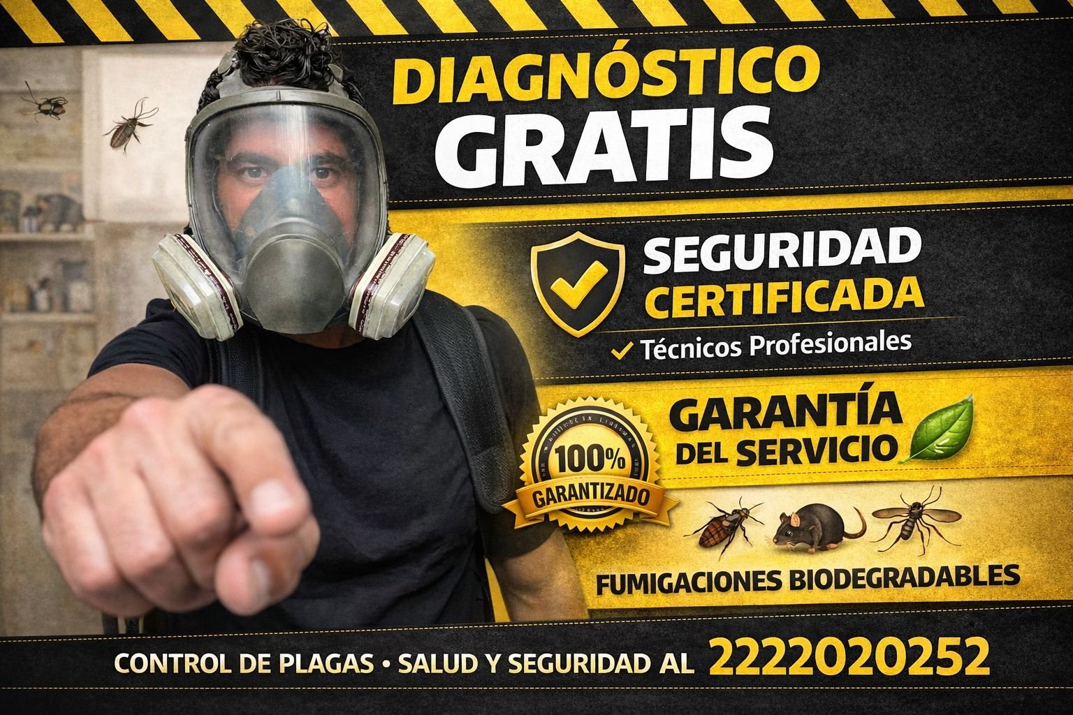 Servicio de fumigación en Puebla diagnóstico gratis control de plagas certificado