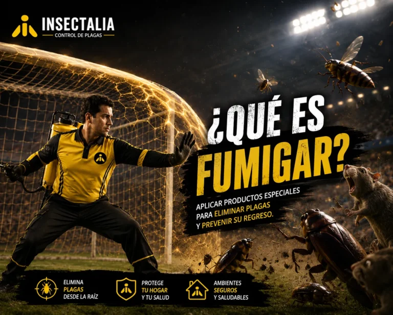 Qué plagas elimina la fumigación profesional de Insectalia