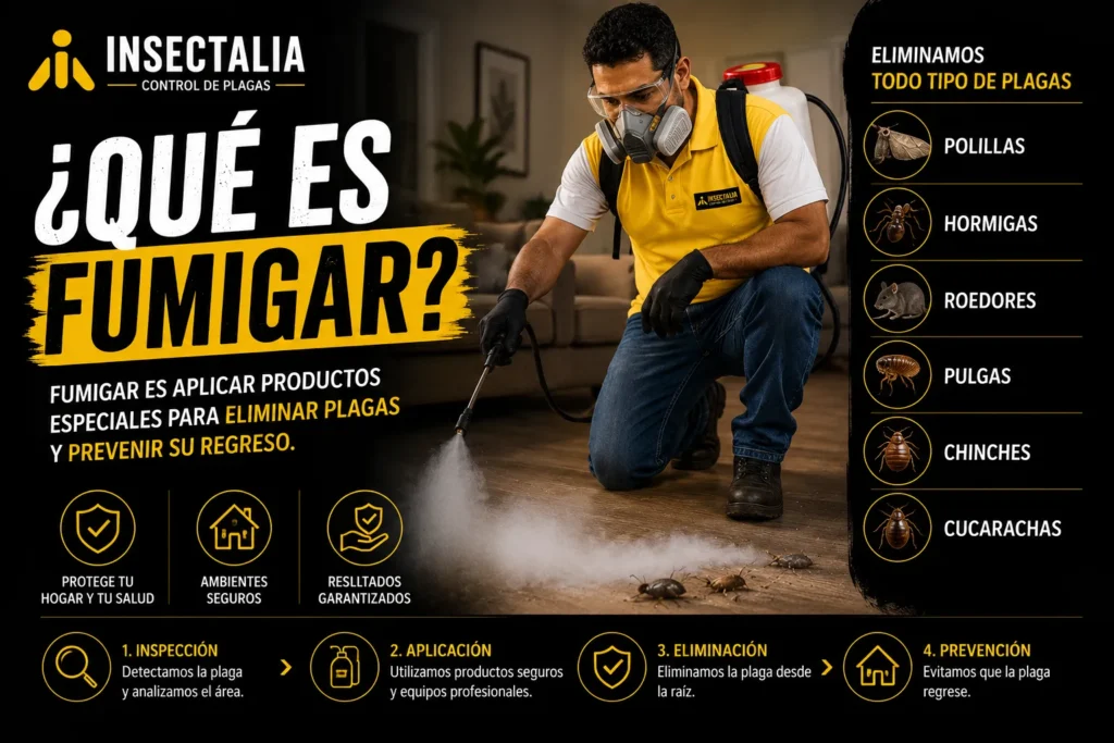 Cuándo hacer una fumigación profesional para eliminar plagas en casa