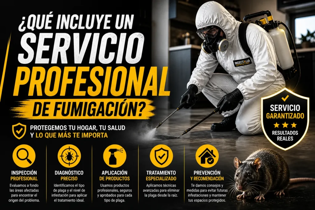 Servicio completo de fumigación con contacto por WhatsApp y atención en casas y negocios