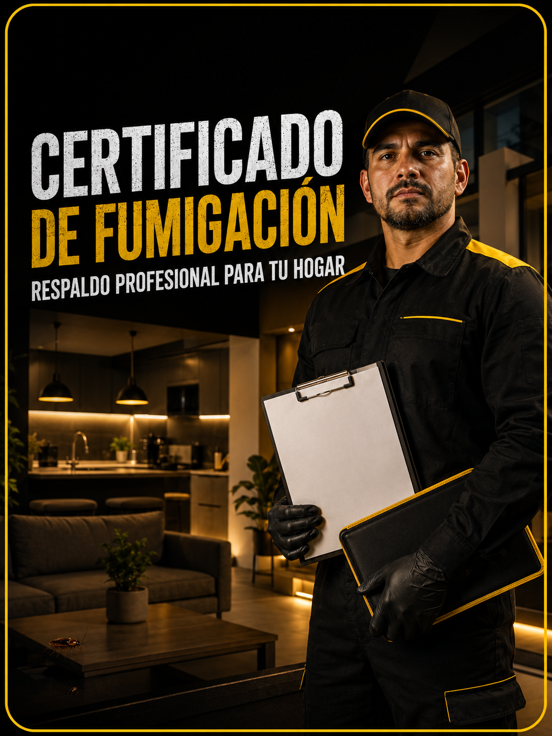Certificado de fumigación para hogar | Insectalia Certificado de fumigación para hogar después de un servicio profesional de control de plagas