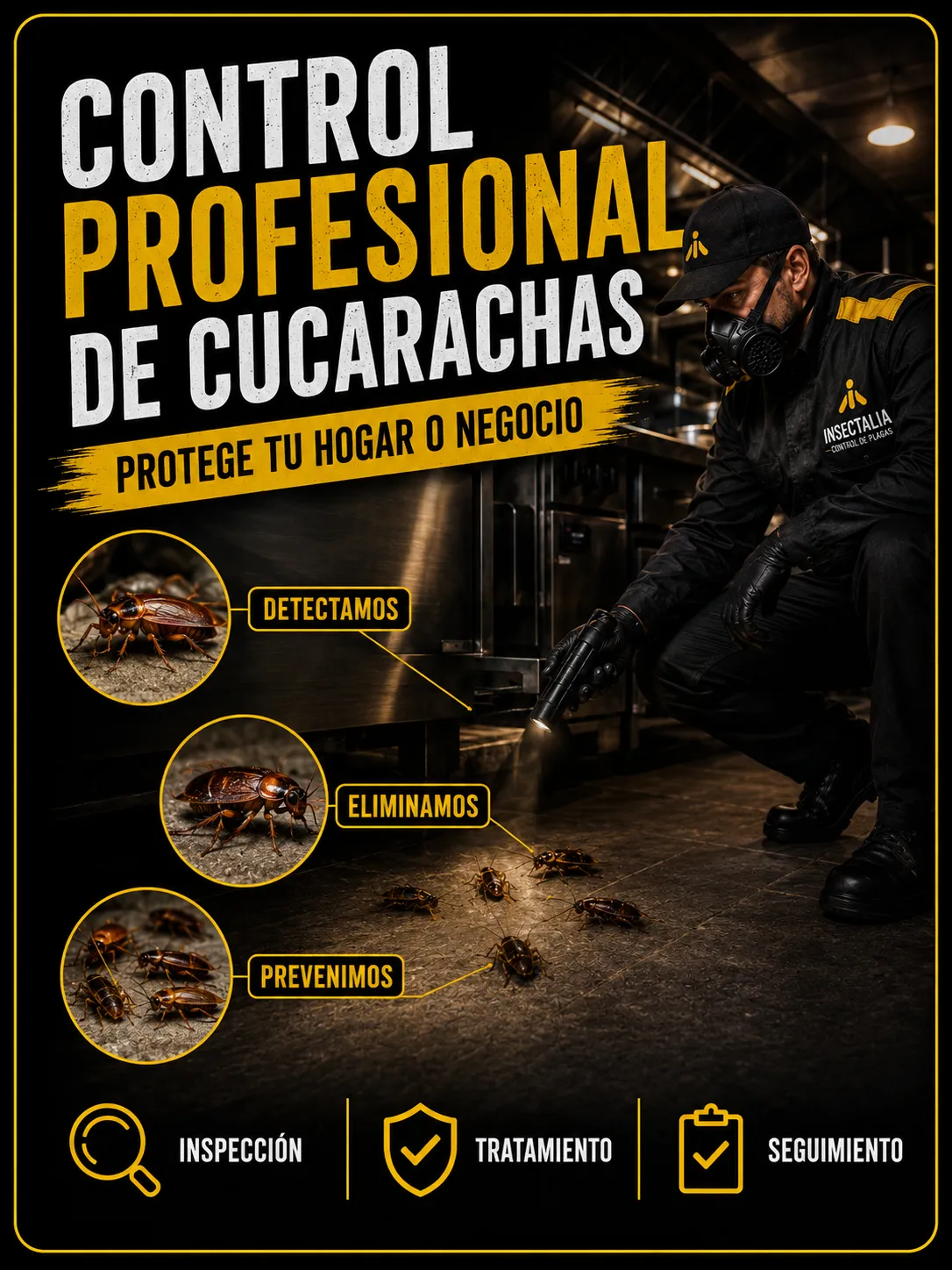 ontrol profesional de cucarachas en hogares y negocios