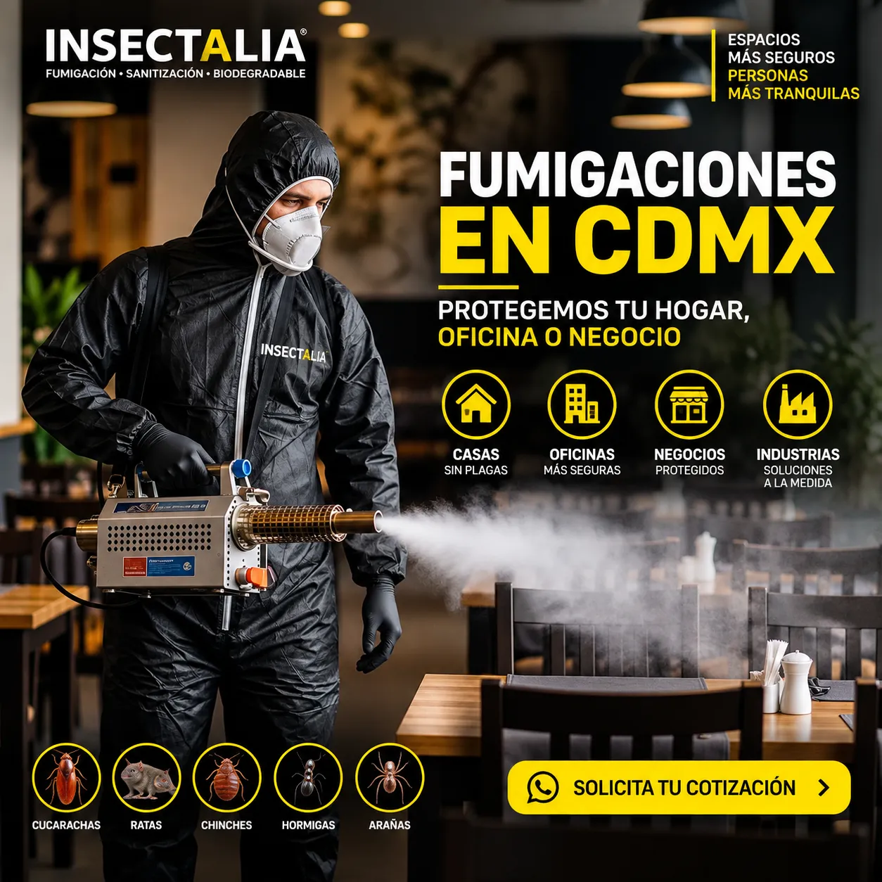 Fumigación en CDMX y control profesional de plagas en hogares y negocios